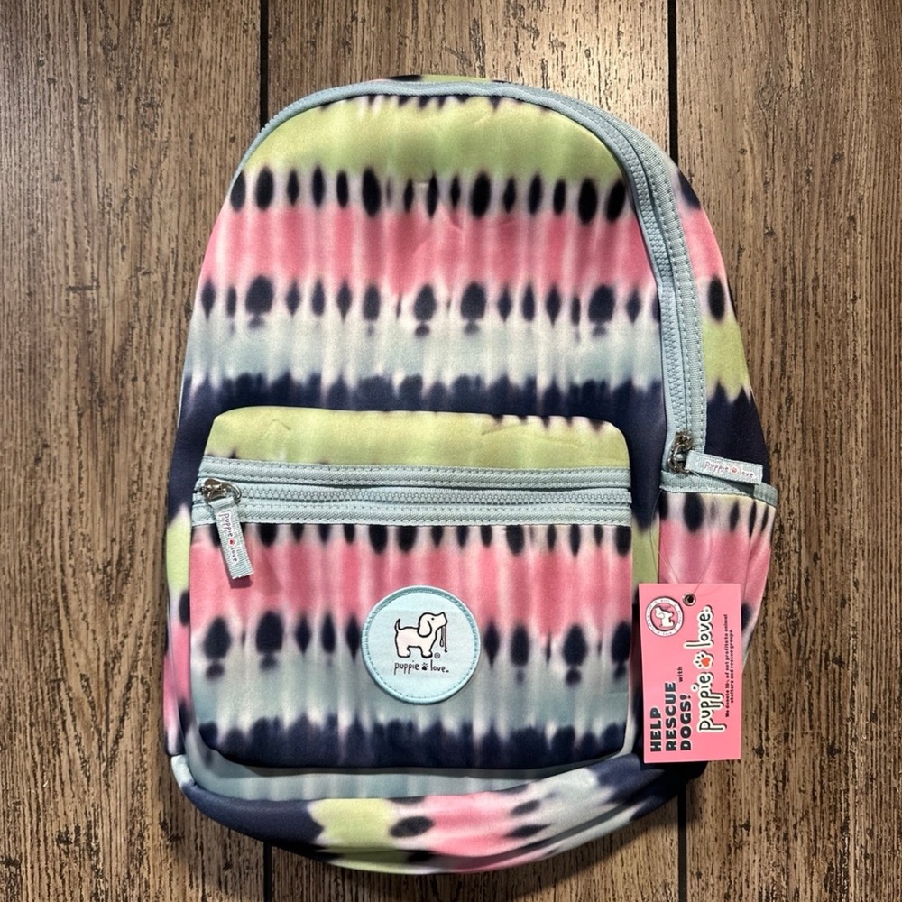 Puppie Love tie dye  Backpack